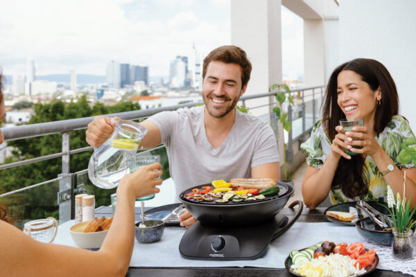 Barbacoa portátil y de sobremesa, ligera y compacta para una cena agradable